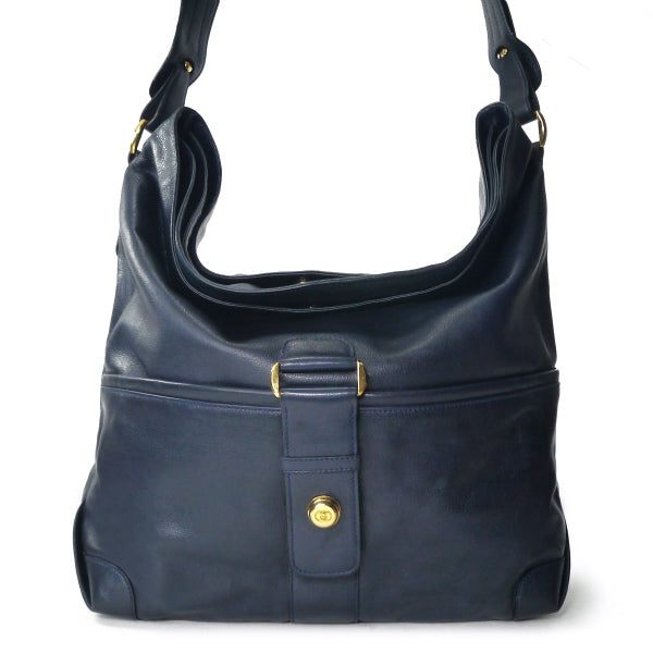 OLD Gucci　A4対応シンプルレザーショルダー（黒）