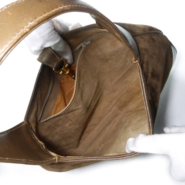 OLD Gucci　スエード2WAYジャッキーバッグ（茶）