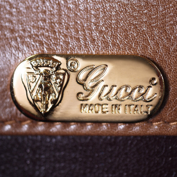 OLD Gucci　リザードポシェットショルダー(茶）