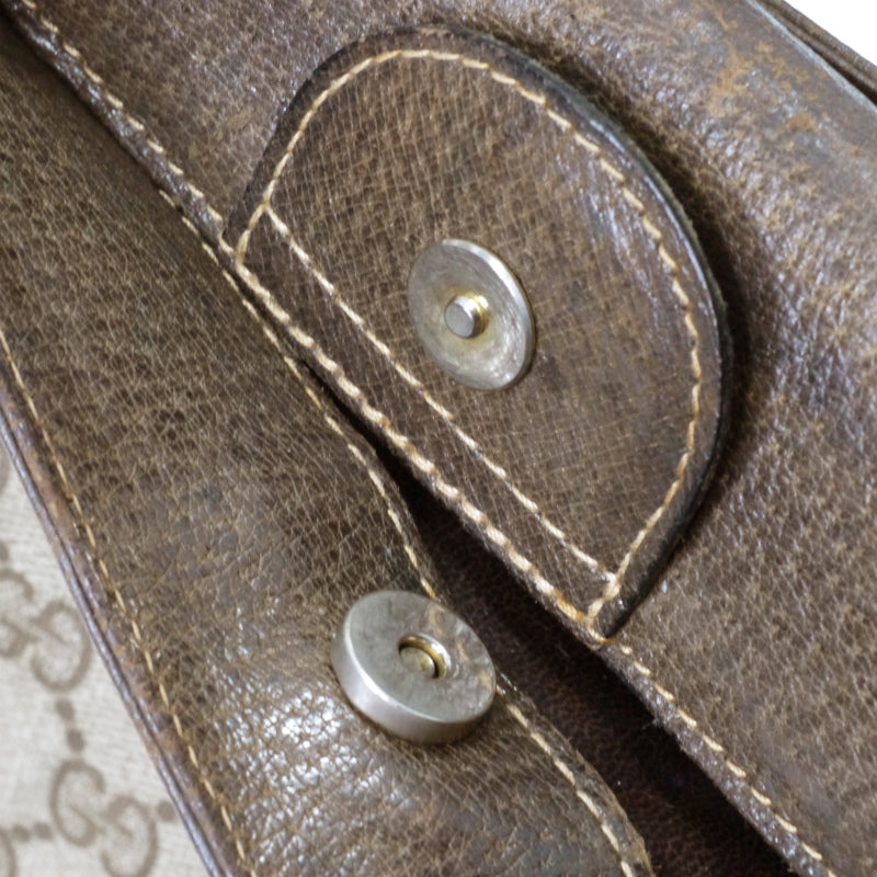 OLD Gucci　レア！シェリーバケツ型ショルダー（茶）