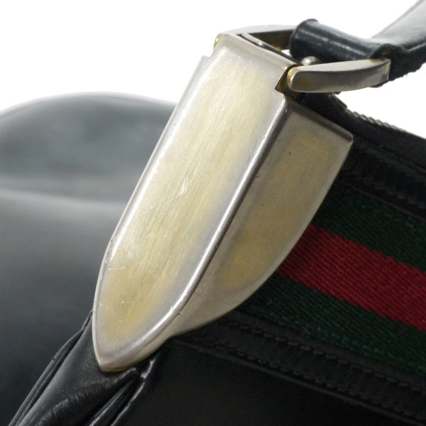 OLD Gucci　総革シェリー大型ショルダー（黒）