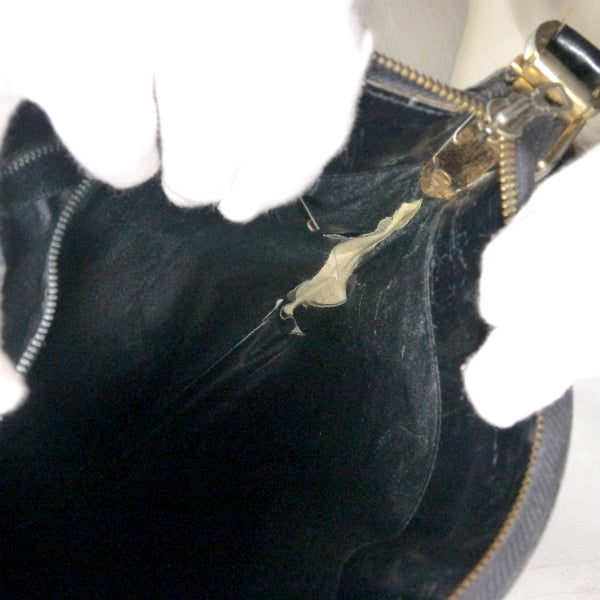 OLD Gucci　総革シェリー大型ショルダー（黒）