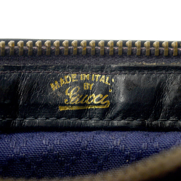 OLD Gucci 　レア!!ビット金具×シェリーショルダー（青）