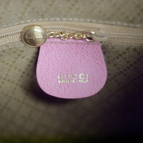 OLD Gucci　レア！ホースビット金具ワンショルダーリュック（スエード/ピンク）