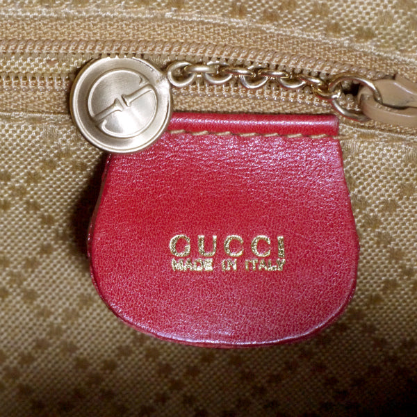OLD Gucci　ホースビット金具レザーワンショルダーリュック（赤）