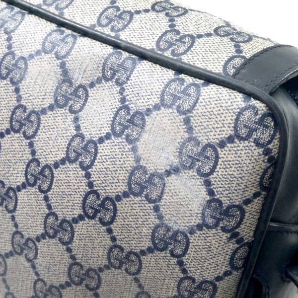 OLD Gucci　70s筆記体ロゴ2WAYショルダー（青）
