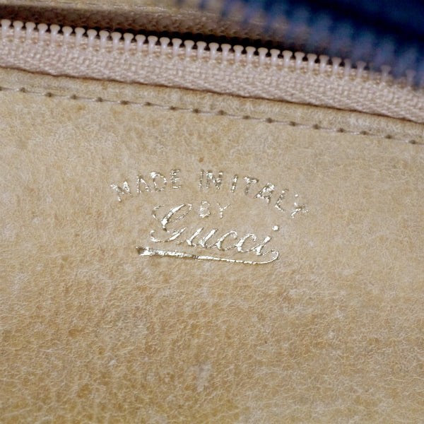 OLD Gucci　70s筆記体ロゴ2WAYショルダー（青）