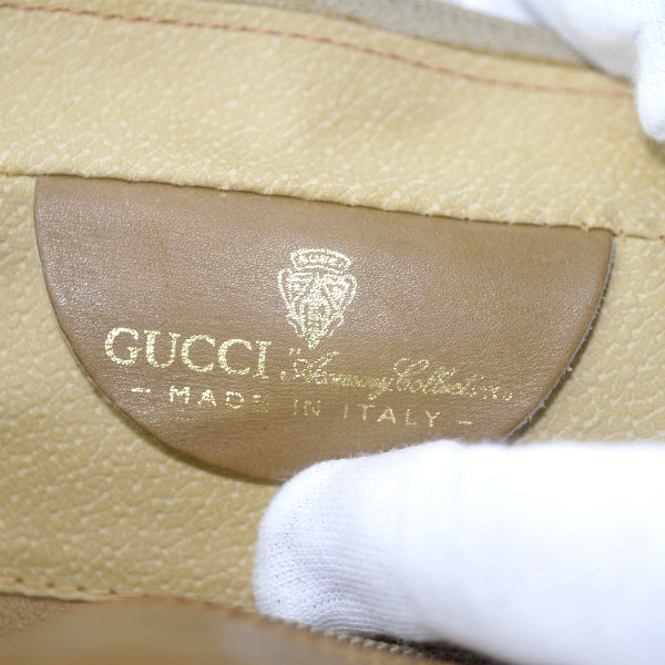 OLD Gucci　定番ショルダー縦シェリー（ベージュ・大）