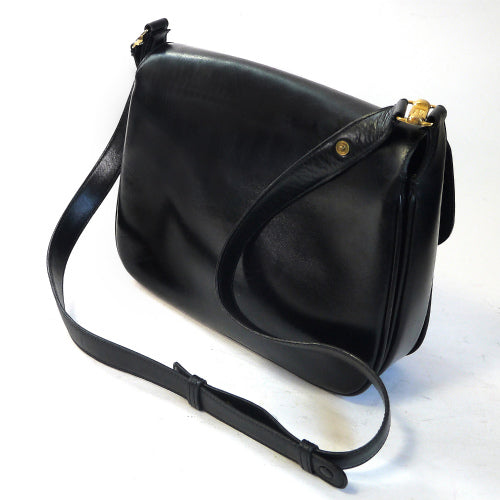 OLD Gucci  ２Way牛カウ　ショルダー（黒）