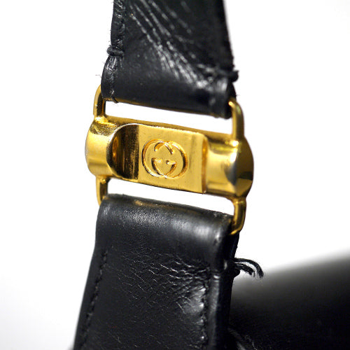 OLD Gucci  ２Way牛カウ　ショルダー（黒）