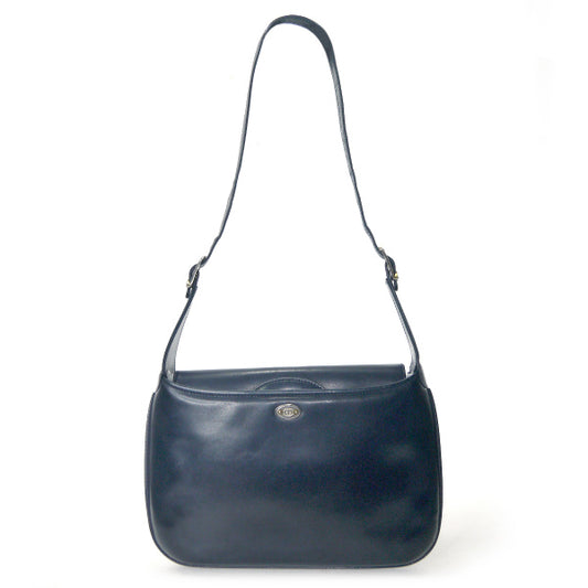 OLD Gucci 70s総革ミニロゴプレートショルダー