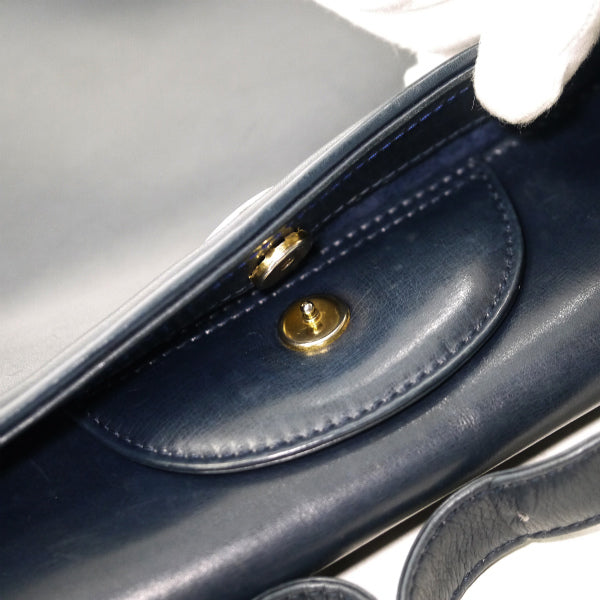 OLD Gucci 70s総革ミニロゴプレートショルダー