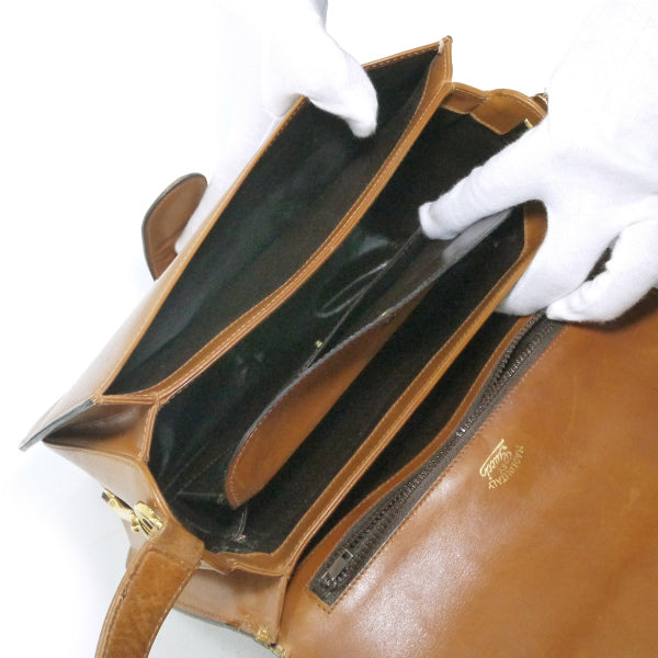 OLD Gucci　レア!!シェリー留め具レトロ半円ショルダー（飴色）