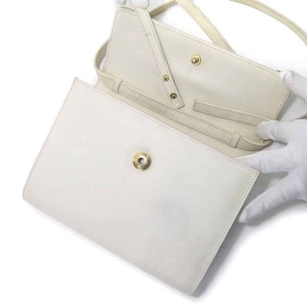 OLD Gucci　2WAYレザーミニバッグ（白）