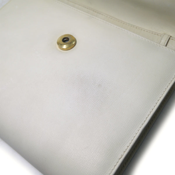 OLD Gucci　2WAYレザーミニバッグ（白）