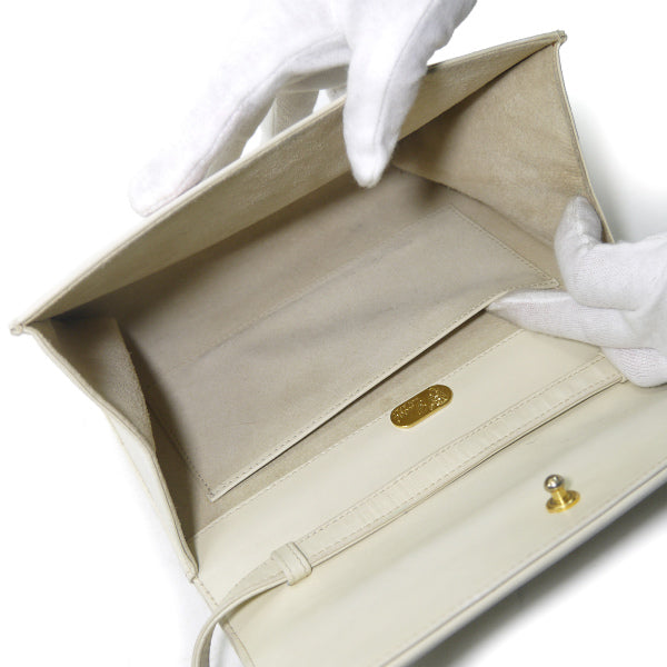 OLD Gucci　2WAYレザーミニバッグ（白）