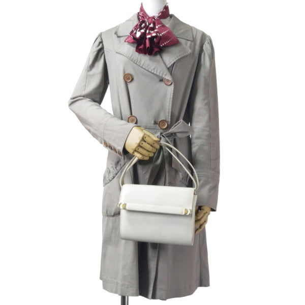 OLD Gucci　2WAYレザーミニバッグ（白）