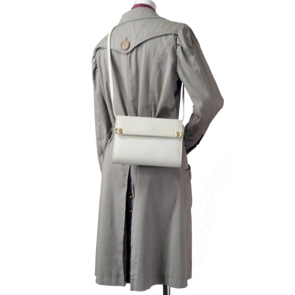 OLD Gucci　2WAYレザーミニバッグ（白）