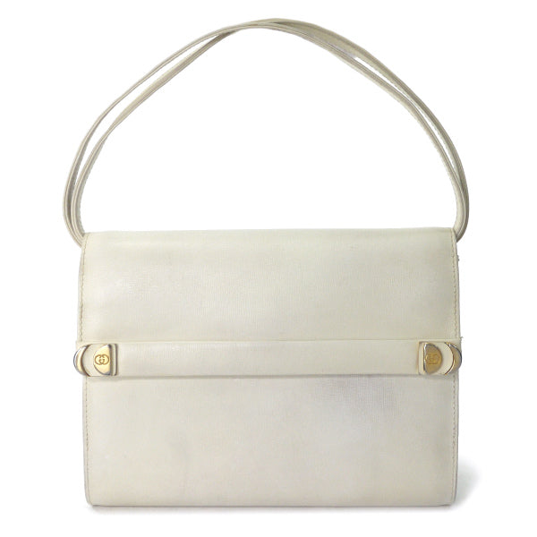 OLD Gucci　2WAYレザーミニバッグ（白）