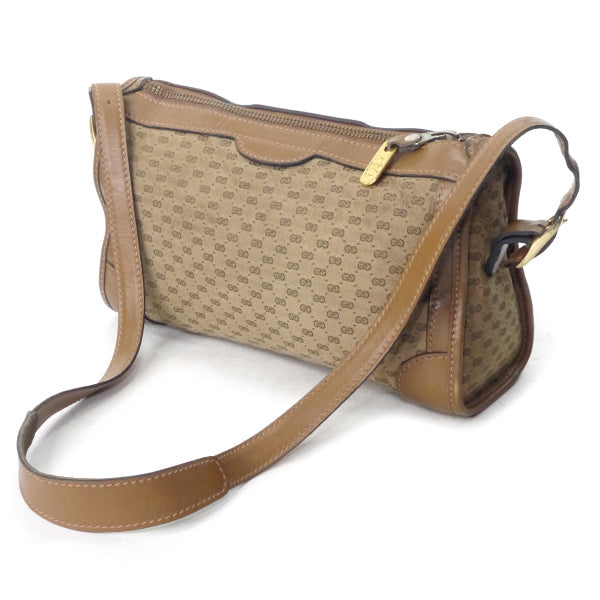 OLD Gucci　マイクロGG横長ジャガードショルダー（ベージュ）