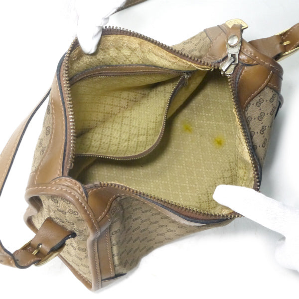 OLD Gucci　マイクロGG横長ジャガードショルダー（ベージュ）