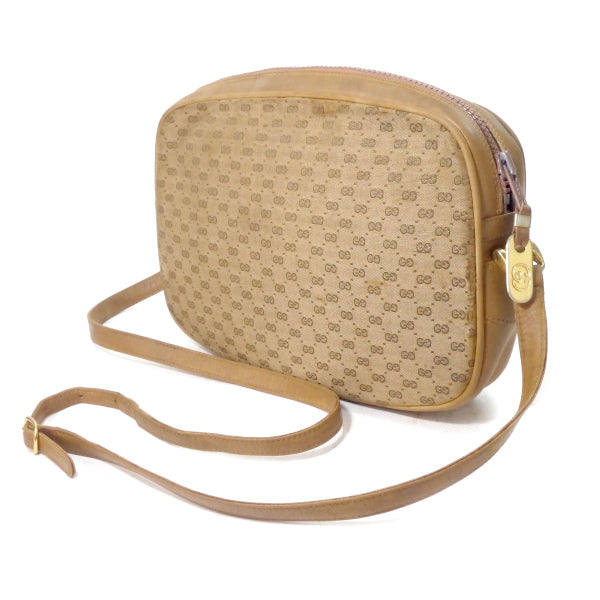 OLD Gucci　マイクロGGロゴ金具ショルダー（ベージュ）