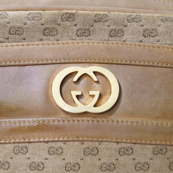 OLD Gucci　マイクロGGロゴ金具ショルダー（ベージュ）