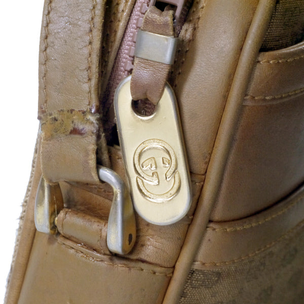 OLD Gucci　マイクロGGロゴ金具ショルダー（ベージュ）