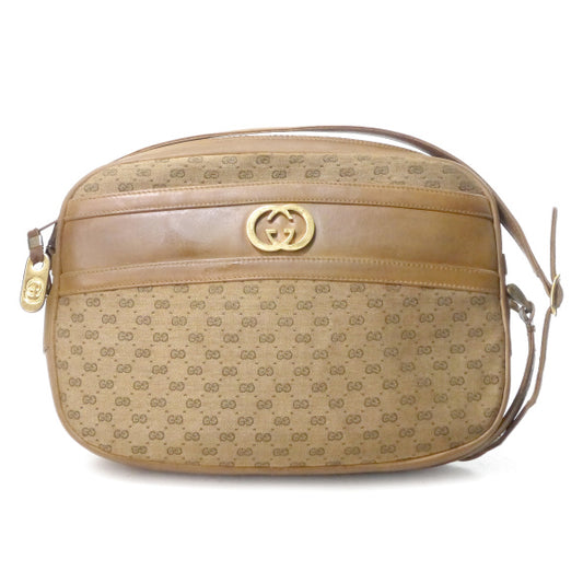 OLD Gucci　マイクロGGロゴ金具ショルダー（ベージュ）