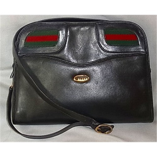 OLD Gucci サイドホースビットショルダー（黒）