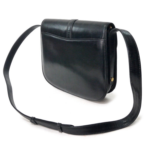 OLD Gucci　GGロゴロック総革2WAYショルダー（黒）