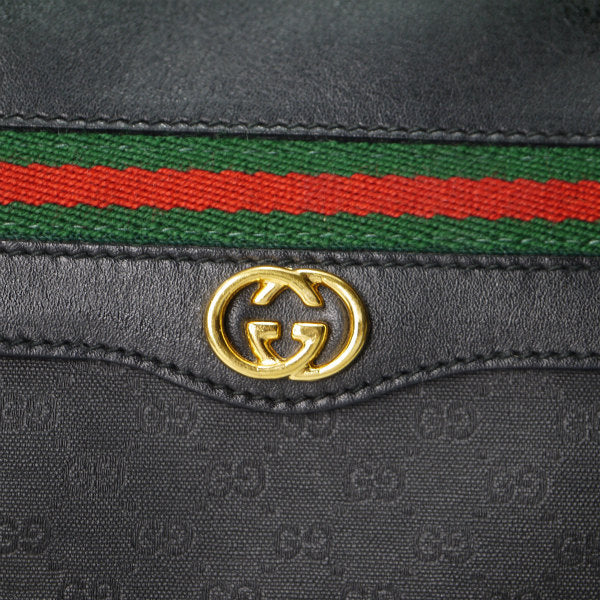 OLD Gucci 　マイクロGG半円シェリーショルダー（黒）