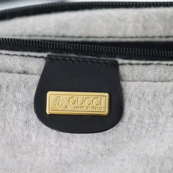 OLD Gucci 　マイクロGG半円シェリーショルダー（黒）
