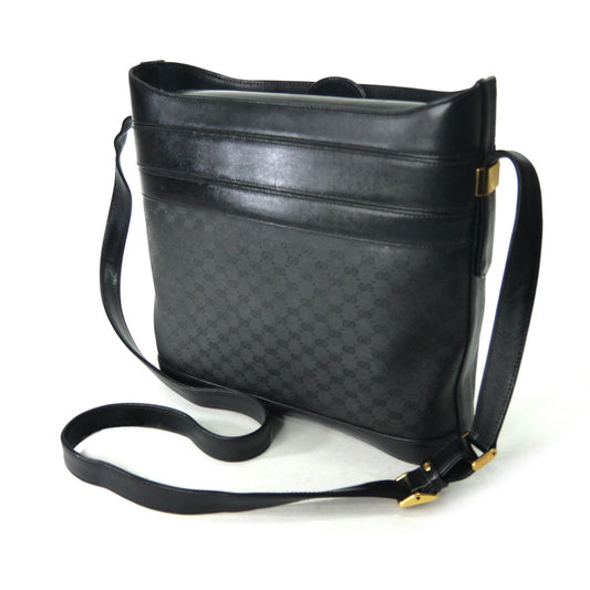 OLD Gucci 　マイクロGGスクエアバケツ型ショルダー（黒）