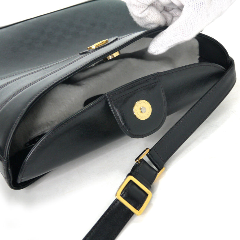 OLD Gucci 　マイクロGGスクエアバケツ型ショルダー（黒）