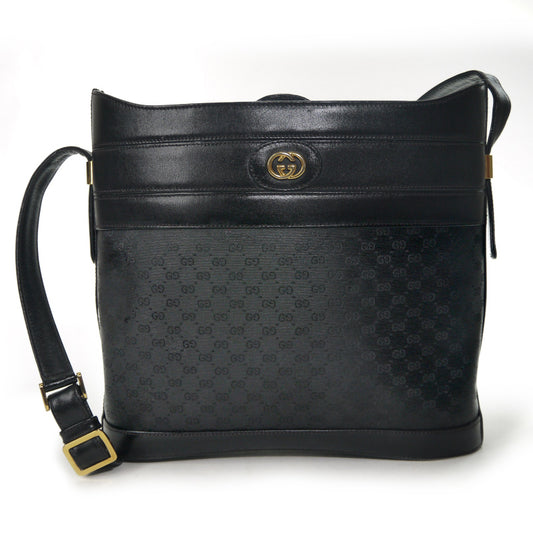 OLD Gucci 　マイクロGGスクエアバケツ型ショルダー（黒）