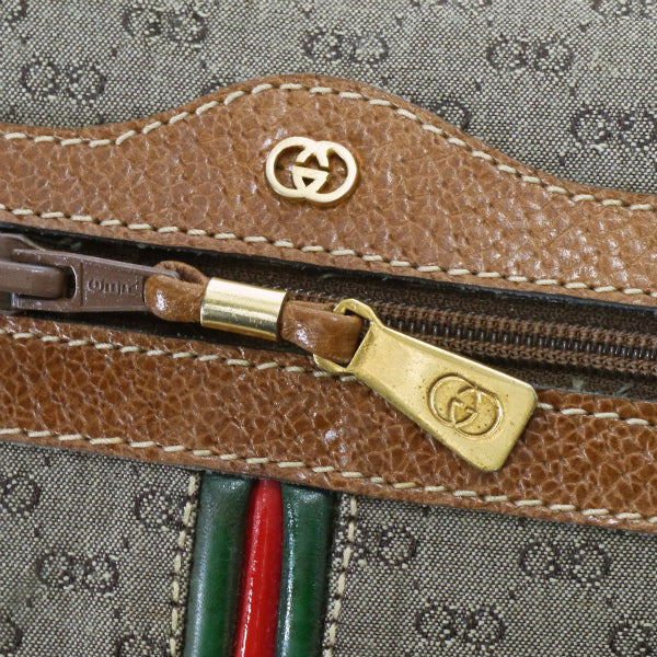 OLD Gucci 激レア!マイクロGGパイピングシェリーショルダー（茶）
