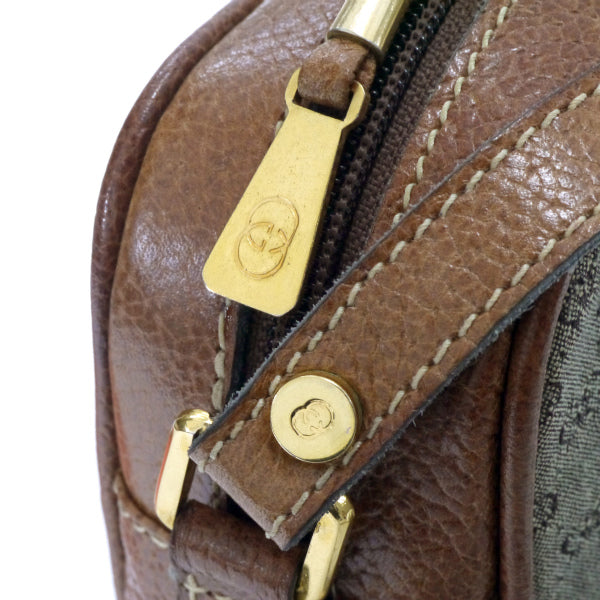 OLD Gucci 激レア!マイクロGGパイピングシェリーショルダー（茶）