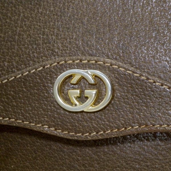 OLD Gucci　 ピグスキンGGロゴ金具ショルダー（茶）