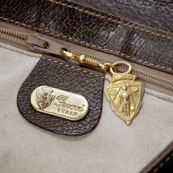 OLD Gucci　 ピグスキンGGロゴ金具ショルダー（茶）