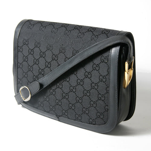 OLD Gucci ジャガードショルダー（黒）