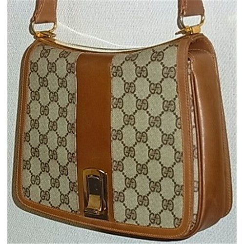 OLD Gucci キャメル扇型ワンショルダー
