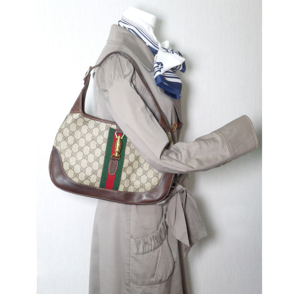 OLD Gucci ジャッキー金具ワンショルダー（茶）