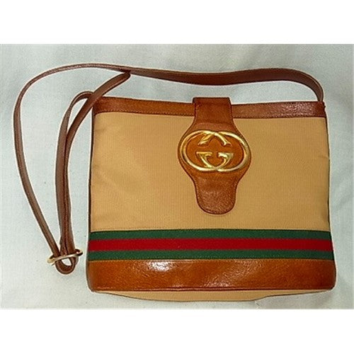 OLD Gucci 　G金具レアショルダー（ベージュ）