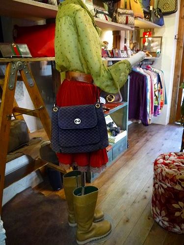 OLD Gucciスエード斜めがけマイクロGGショルダー