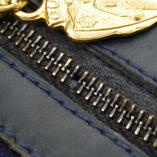 OLD Gucci 　横長ショルダ−（縦シェリー・青）