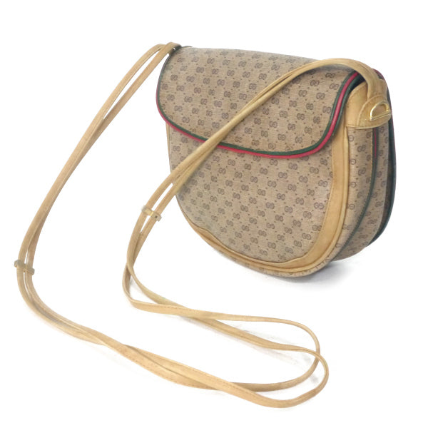 OLD Gucci マイクロGGパイピングシェリーショルダー（ベージュ）