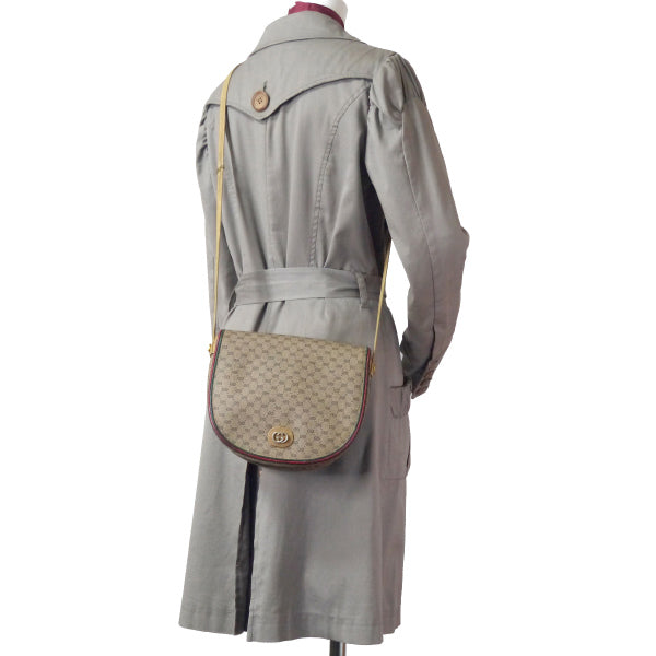 OLD Gucci マイクロGGパイピングシェリーショルダー（ベージュ）