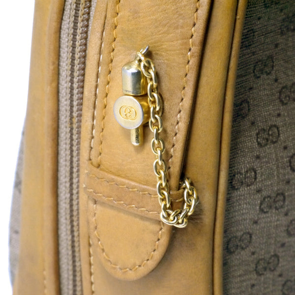 OLD Gucci マイクロGGステッチリボンショルダー（キャメル ）