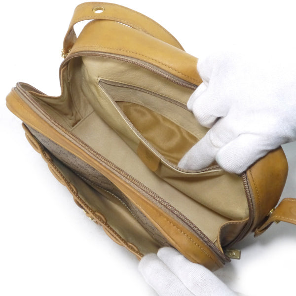 OLD Gucci マイクロGGステッチリボンショルダー（キャメル ）